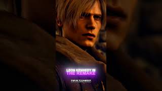 Leon In Resident Evil 4 Original Vs Remake  Edit  residentevil edit CreditHeistRE [upl. by Rourke]