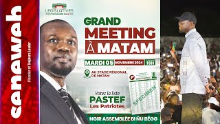 DIRECT  Suivez le grand meeting de Ousmane Sonko à Matam  Législatives 2024 [upl. by Ahsym]