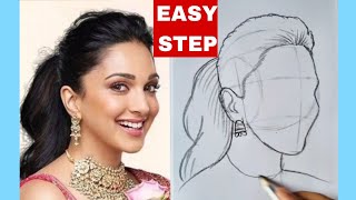 How to draw Kiara Advani Drawing  आउट Drawing  Pencil drawing Portrait [upl. by Leigha]