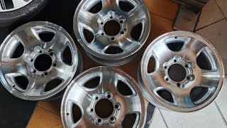 16 inch Land Cruiser Prado alloy wheel paint kiye [upl. by Ddej]