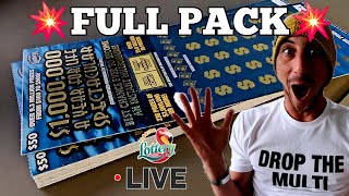 FULL PACK 50 1000000 Year for Life  Scratch Life VS Florida Lottery [upl. by Terle]