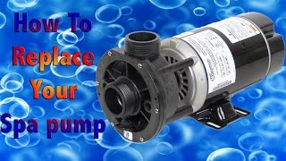 How to replace a spa pump  Fix your jacuzzi [upl. by Pascoe320]