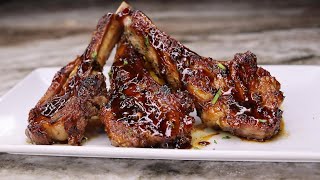 Easy Honey Garlic Lemon Pepper Lamb Chops [upl. by Dyane478]