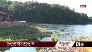 Swimmer drowns at Oak Mountain State Park Body recovered by dive team [upl. by Aretse96]