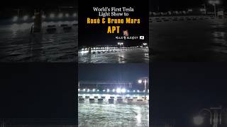 Tesla Light Show  Synced to Rosé amp Bruno Mars  APT [upl. by Warp]