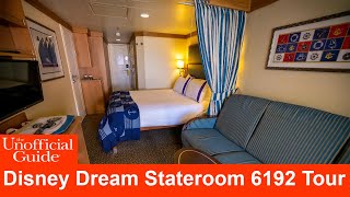 Disney Dream Stateroom Tour Category 4E  Deluxe Family Oceanview Stateroom with Verandah 6192 [upl. by Kelly]