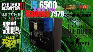 INTEL I5 6500  Radeon HD 7970 Test in games [upl. by Tamis]