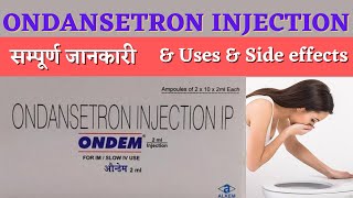 Ondansetron injection  Vomikind injection  Emset injection  Ondem injection uses side effects [upl. by Lief57]