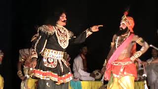 Yakshagana  Pareeksharanga  2  Prajwal kumar Guruvayanakere as Dushasana [upl. by Eillas]