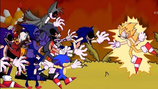 Dc2 Fleetway sonic vs sonicEXE characters [upl. by Eniluap]