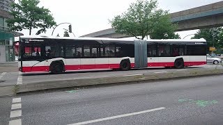 Solaris Urbino Gelenkbusse – neu auf Hamburgs Straßen [upl. by Zarger]