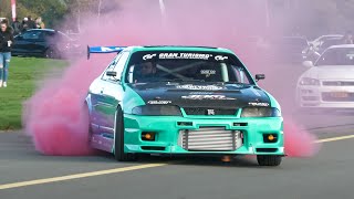 BEST OF Burnouts amp Powerslides 2022  650HP M3 LaFerrari Skyline R33 2000HP GTR Huracan STO [upl. by Rebmit]