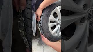 Easy to install car stainless steel ice breaking snow chains [upl. by Koah]