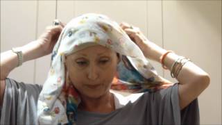 Tying a Turban for Chemo [upl. by Weinman]