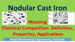 nodular cast iron  properties of nodular cast iron microstructure of cast iron types of cast iron [upl. by Eustatius]