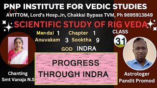 SCIENTIFIC STUDY OF RIG VEDAClass 31Mandal1Sooktha 9  PROGRESS THROUGH INDRA [upl. by Assen]