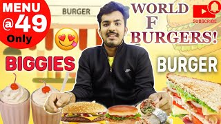 😃world of burgers💞  😍Biggies🍔 Burger💞since 2011trendingviralfoodfoodiechickenyoutubeytviral [upl. by Ayahs]