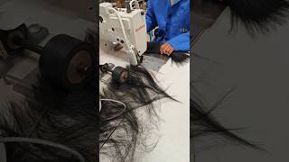 African wig makingsewing machine machine wig howtomakeawig [upl. by Etsirk381]