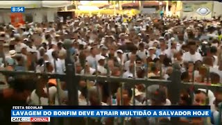 Lavagem do Bonfim atrai multidão a Salvador [upl. by Eiuqram982]