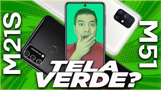 🐸Seu Samsung tem tela Verde Teste Galaxy M51 e M21s [upl. by Alegnat]