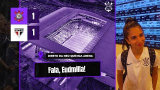 Eudmilla já projeta o primeiro jogo da final do Paulistão contra o Palmeiras após eliminar o SP [upl. by Quick38]