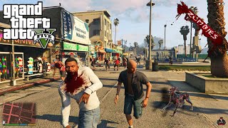 GTA 5  Los Santos City Becomes Zombie Land  GTA 5 MODS [upl. by Soilisav]