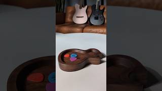 Crafting a Guitar Pick Tray from American Walnut with CNC 🎸✨ woodworking [upl. by Nojed]