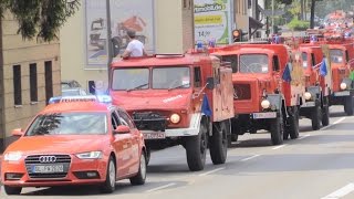 GROSSE KOLONNENFAHRT  FeuerwehrOldtimer Sternfahrt am 17052015 in Bergisch Gladbach [upl. by Kissee914]