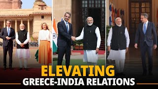 PM Modi PM Mitsotakis meet in Delhi to strengthen IndiaGreece strategic partnership [upl. by Nasaj40]