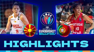 North Macedonia v Portugal  Full Basketball Game  FIBA Womens EuroBasket 2025 Qualifiers [upl. by Etteuqal]