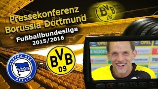 Hertha BSC  Borussia Dortmund Pk mit Thomas Tuchel zum Topspiel [upl. by Fokos416]