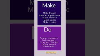 make vs do make and do [upl. by Xer78]
