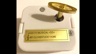 Sankyo Music Box Movements plays MY OLD KENTUCKY HOME [upl. by Aratak544]