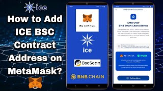 How to Add ICE BSC Contract Address on MetaMask  How to Input BNB SmartChain Address into Ice App [upl. by Parsaye]