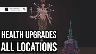 All Health Upgrades Locations Six Stinging Pains Trophy  Blasphemous [upl. by Aruol]