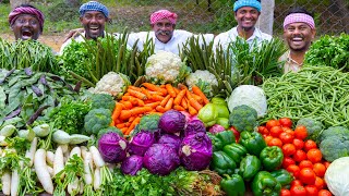 COLORFUL VEGETABLE Soup Recipe  Grand Vegetables Cutting amp Cooking  Healthy Soup Recipe [upl. by Trebbor749]