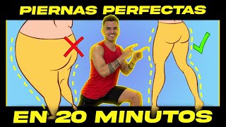 Ejercicios Para Piernas En Casa 🦵 20 MIN🔥 Rutina Para REDUCIR y ENDURECER Piernas Sin equipo [upl. by Silvan170]