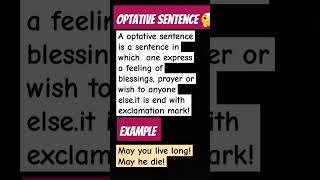 grammaroptative sentence easy and complete information [upl. by Aicad]