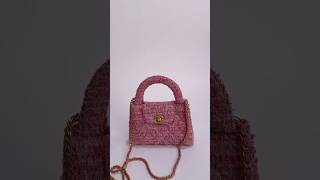 CC Mini Kelly Wallet on Chain Pink Tweed wallet walletonchain minibag luxury unboxing shorts [upl. by Rugg353]