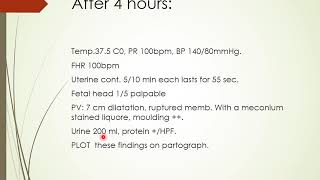 partograph clinical cases [upl. by Itsrejk]