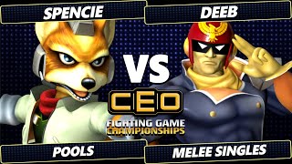 CEO 2024  spencie Fox Vs Deeb Captain Falcon Smash Melee  SSBM [upl. by Adnak317]