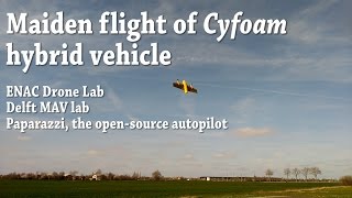 Hybrid Vehicle Maiden flight of Cyfoam [upl. by Notlew855]