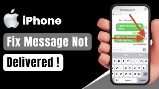 Message Not Delivered on iPhone  Message Not Sent on iPhone  Sent Message Failed  iOS 17  Fixed [upl. by Yarak]