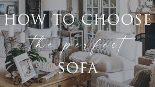 How to Choose the Perfect Sofa  Slipcovered vs Upholstered  Interior Styling Tips [upl. by Adriene]