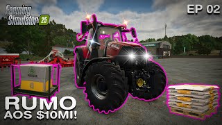 Rumo aos 10 mi  Vamos Plantar  S07  EP02  Hutan Pantai  Farming Simulator 25 [upl. by Oer]