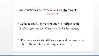 biologie cellulaire SVI BCG S1 PARTIE 1 [upl. by Nylear]