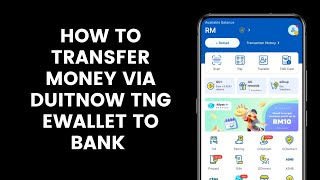 How to Transfer Money or Funds via DuitNow From Touch n Go eWallet To Bank Account  TNG App [upl. by Whiney259]