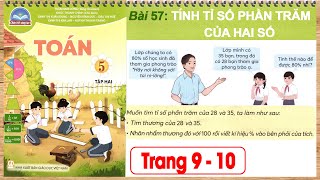 Toán lớp 5 chân trời sáng tạo bài 57 Tính tỉ số phần trăm của hai số [upl. by Nageek]