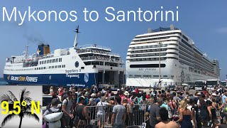 Ferry Mykonos to Santorini [upl. by Eerised]