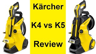 Karcher K4 vs K5 High Pressure Washer Comparison Review [upl. by Nelon]